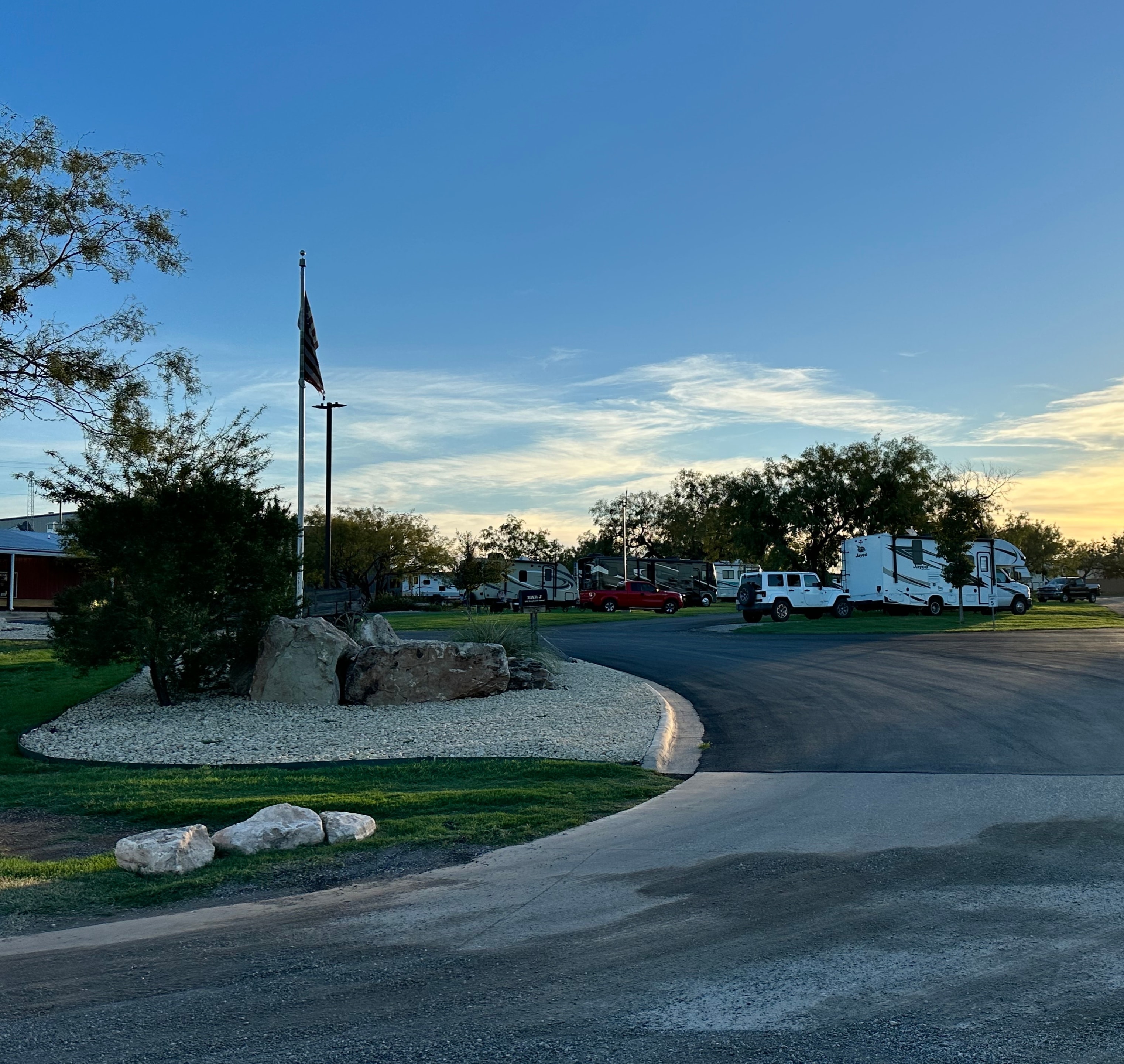 Bar J Hitchin' Post RV Park grounds