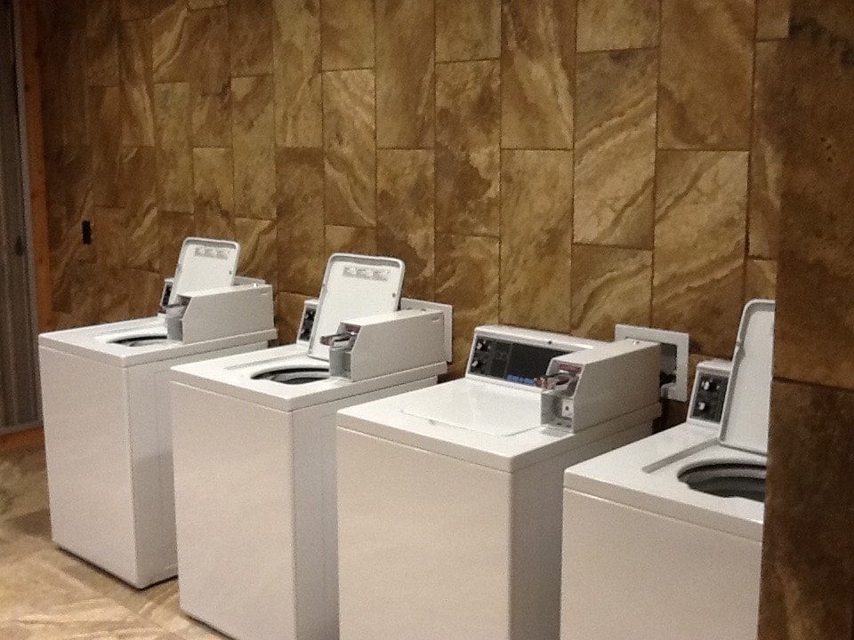 On-site self-service laundry room